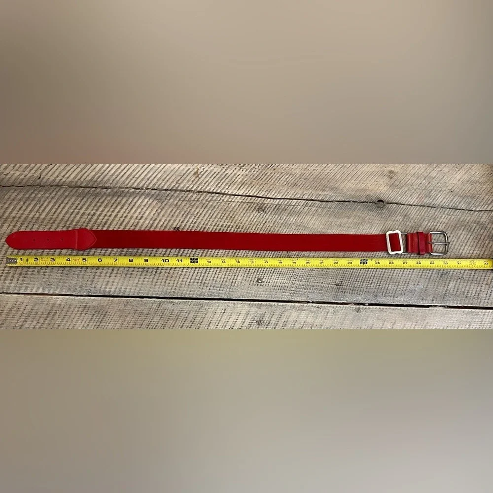 Baseball Belt Youth/Adult One Size Red Good‎ Elastic Leather Athletic